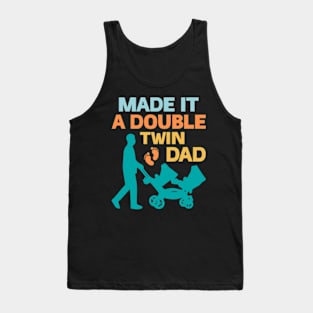 Father Of Twins New Baby Gift For Men Father day Tank Top